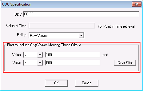 Filtering History Data